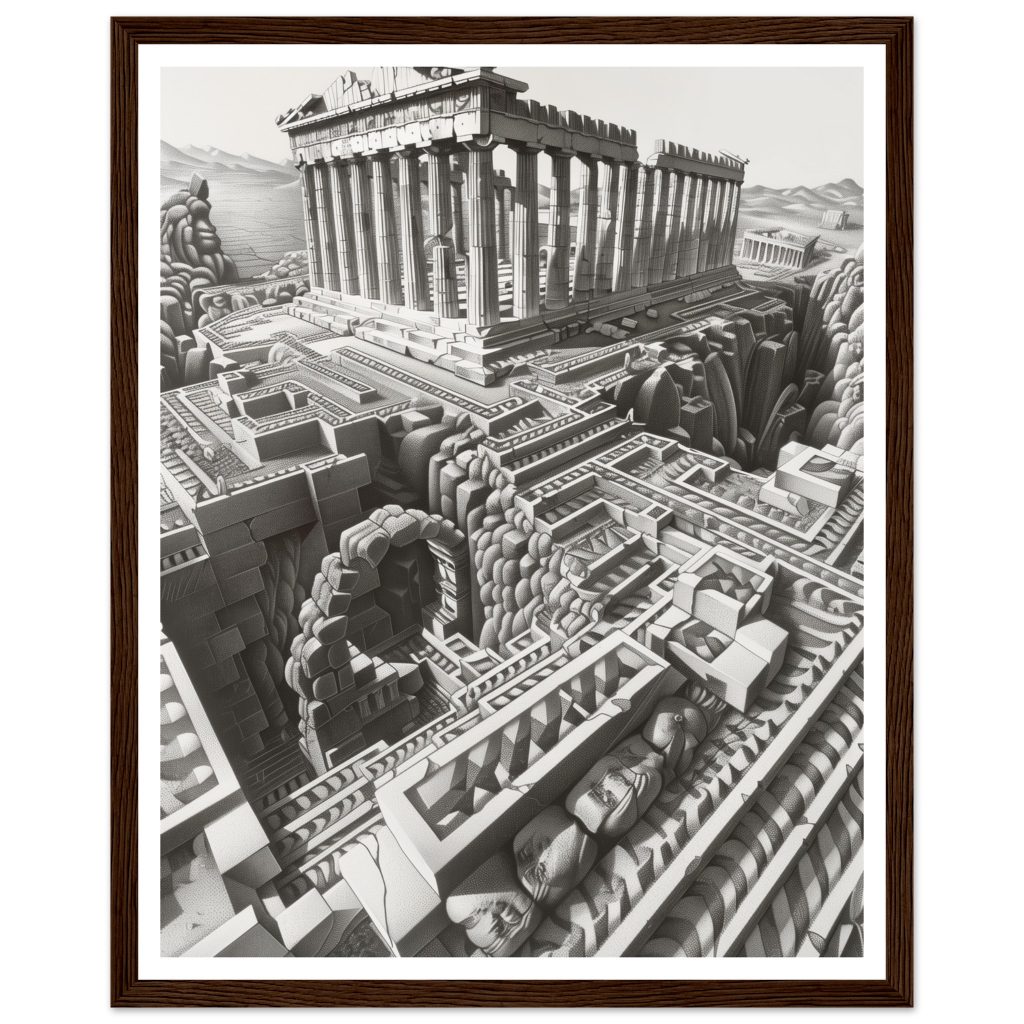 The Parthenon - M.C. Escher - Poster