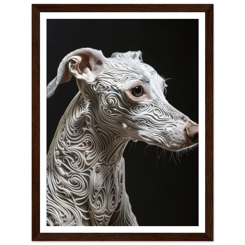 White Whippet - Leonardo da Vinci - Poster