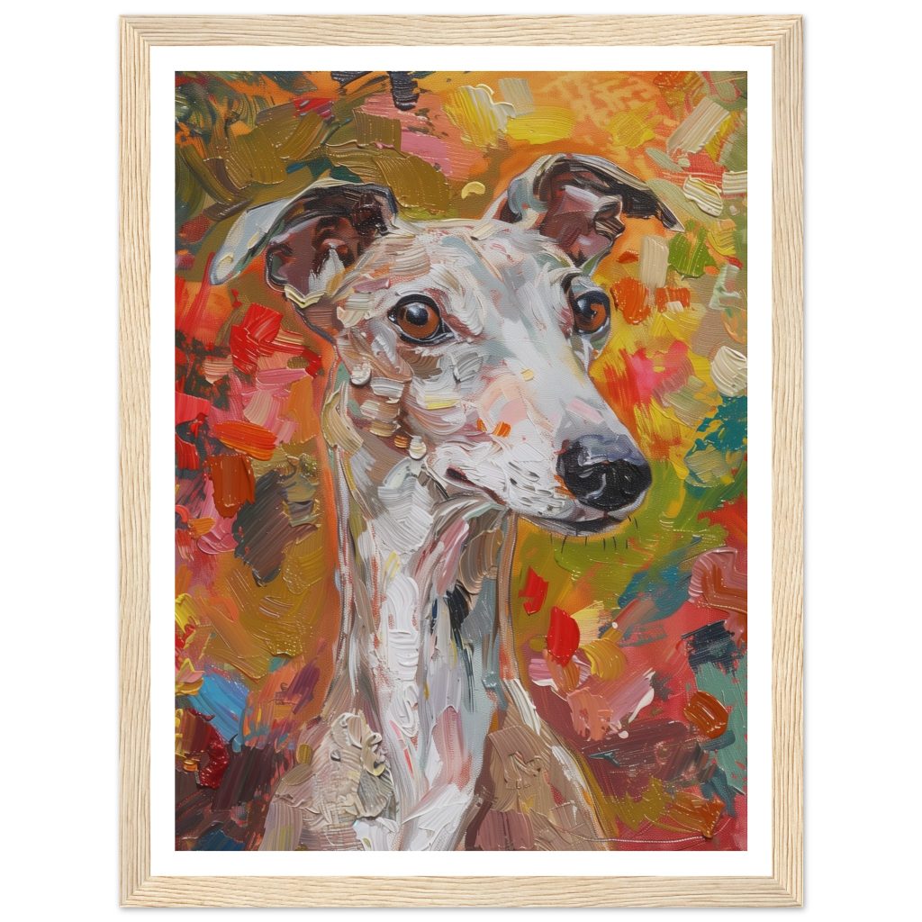 Brown Whippet - Claude Monet - Poster