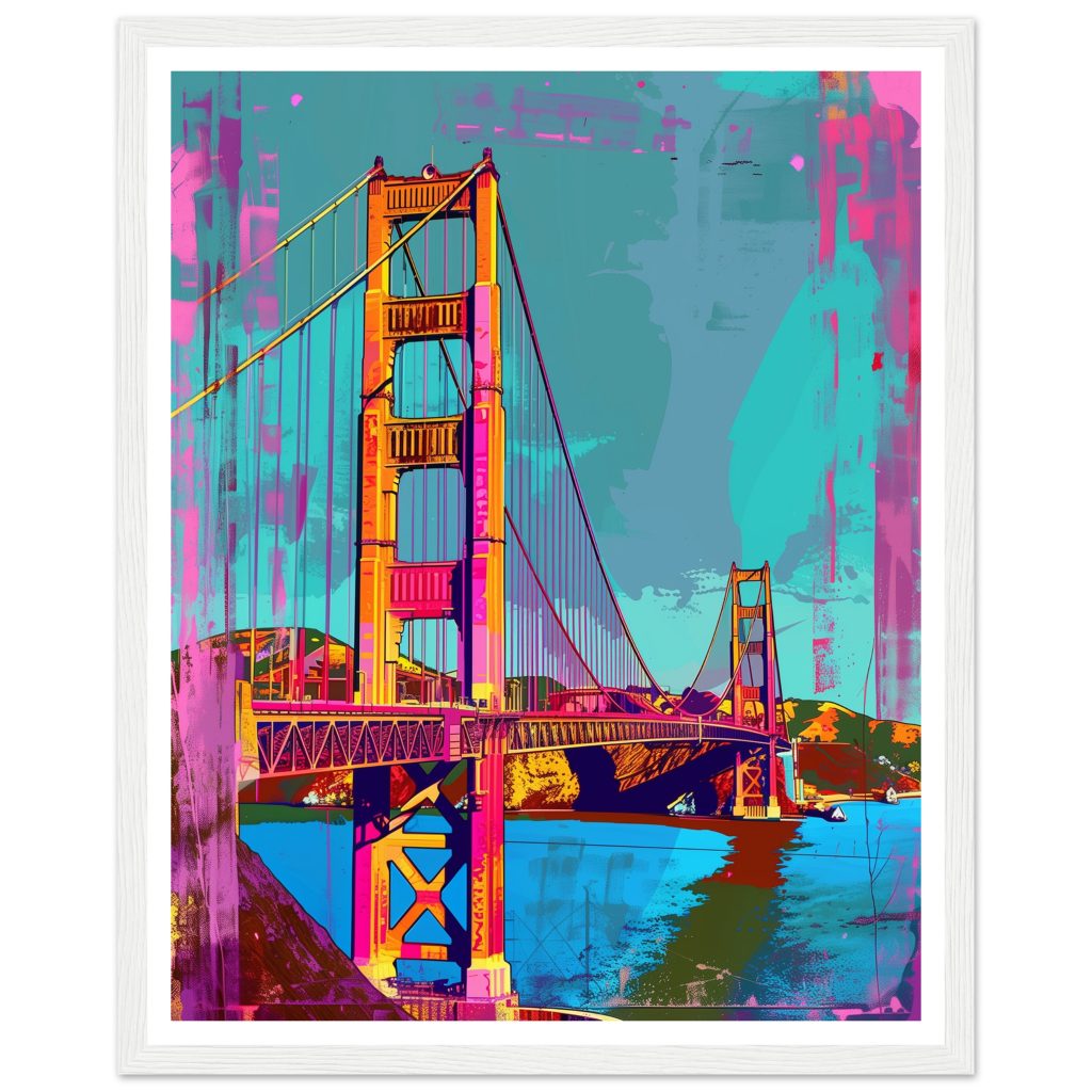 Golden Gate Bridge - Andy Warhol - Poster
