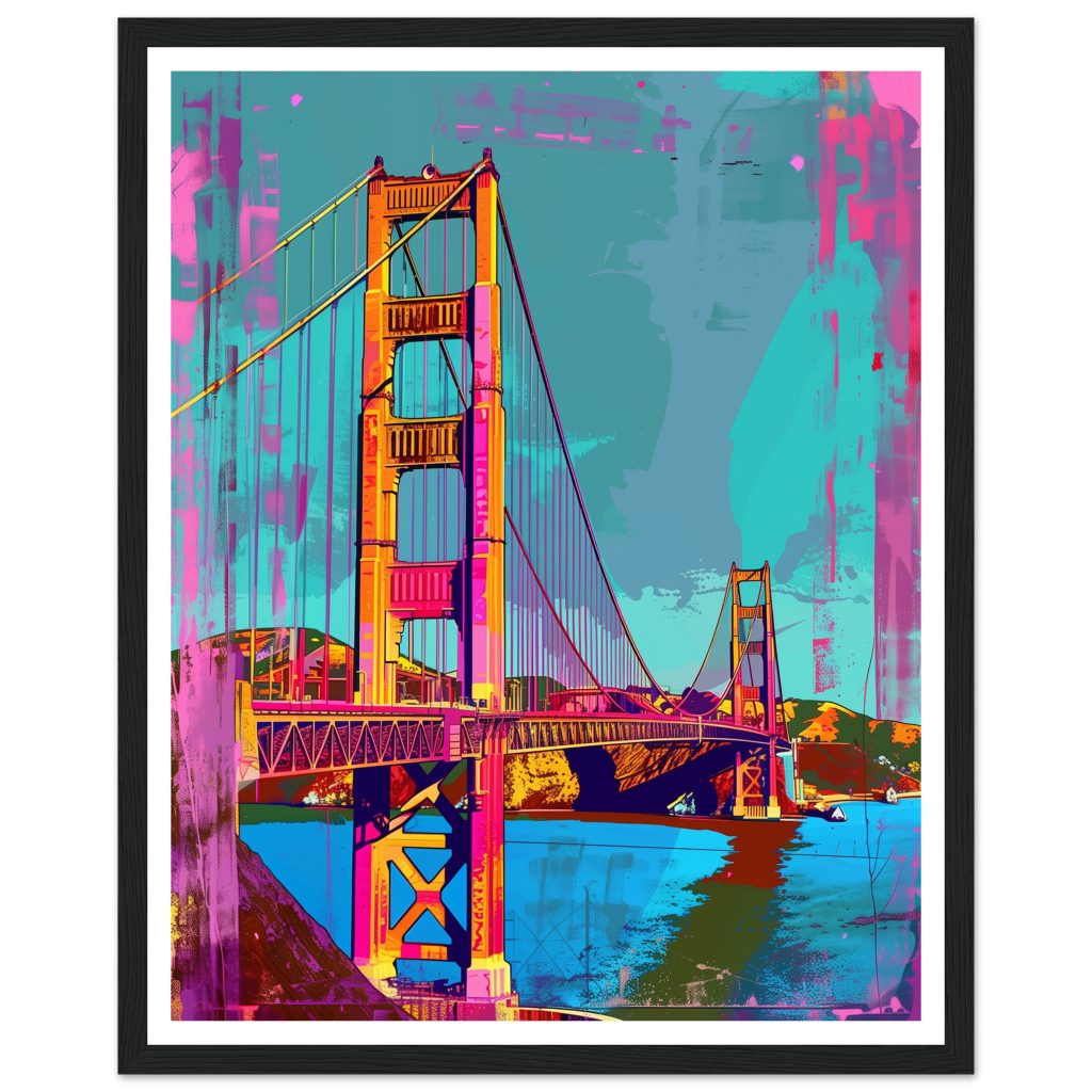Golden Gate Bridge - Andy Warhol - Poster