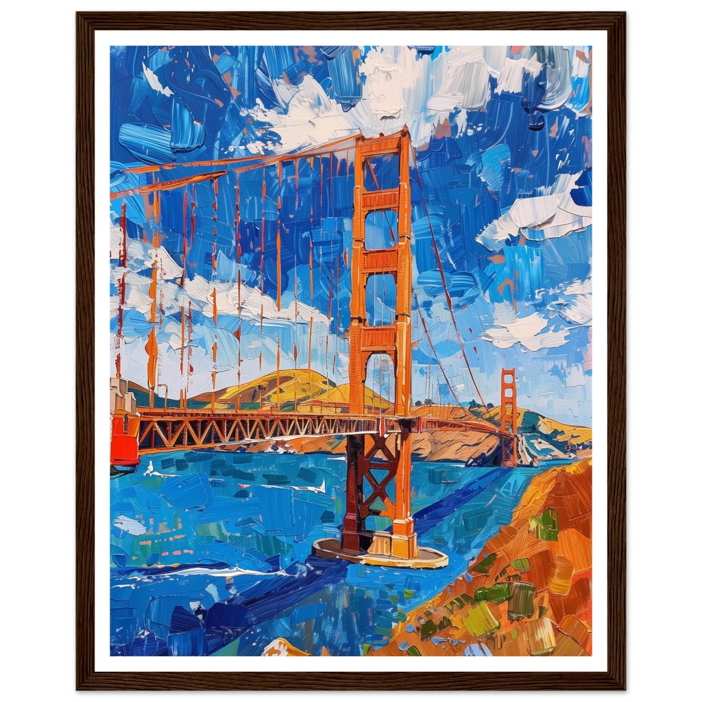 Golden Gate Bridge - Claude Monet - Poster