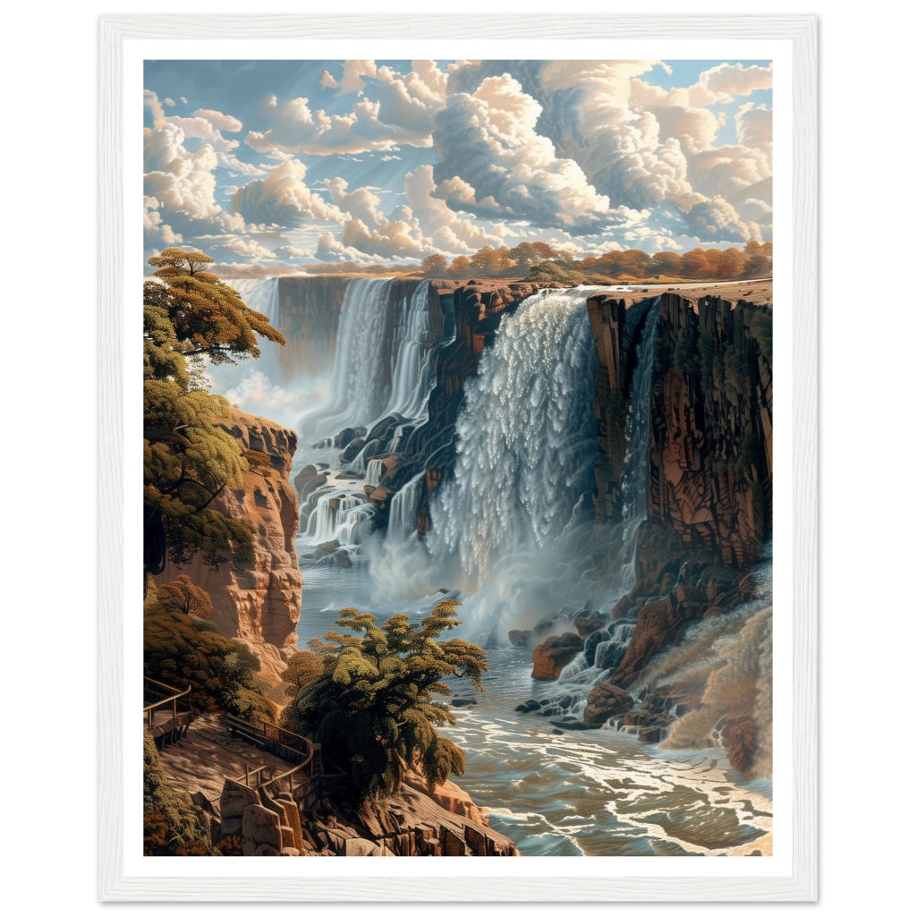Victoria Falls - Leonardo da Vinci - Poster