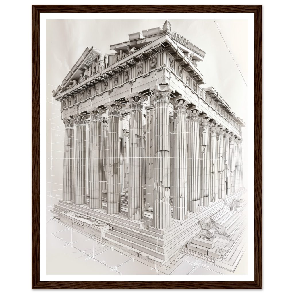 The Parthenon - Leonardo da Vinci - Poster