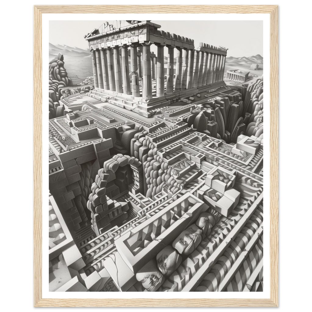 The Parthenon - M.C. Escher - Poster