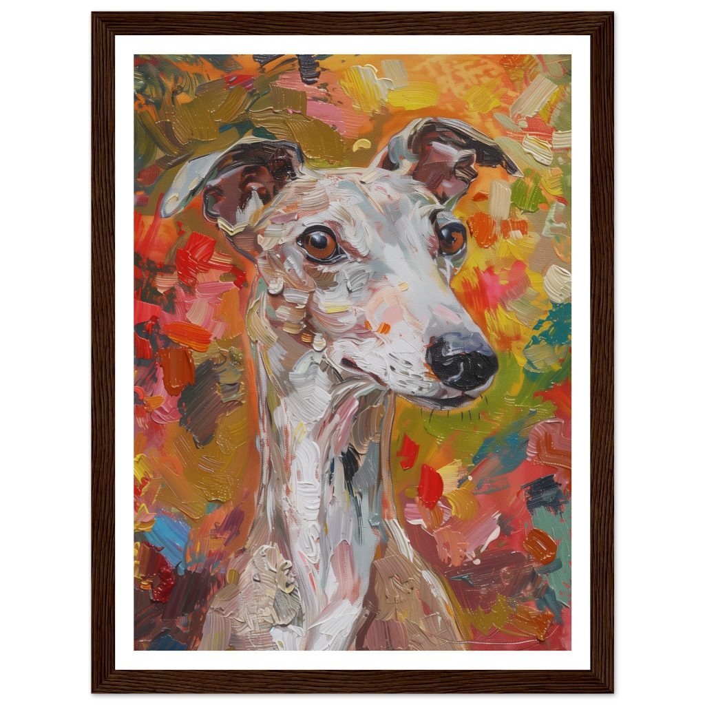 Brown Whippet - Claude Monet - Poster
