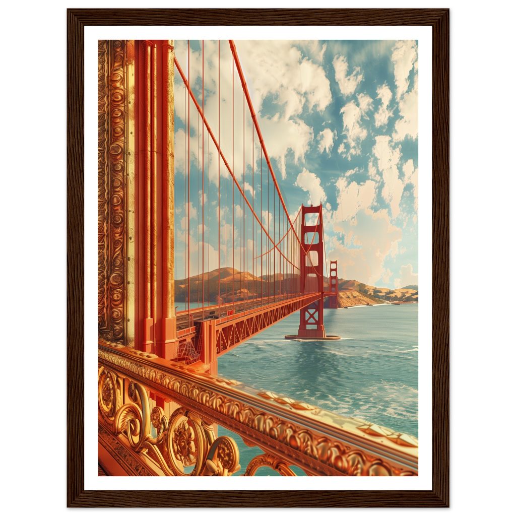 Golden Gate Bridge - Leonardo da Vinci - Poster