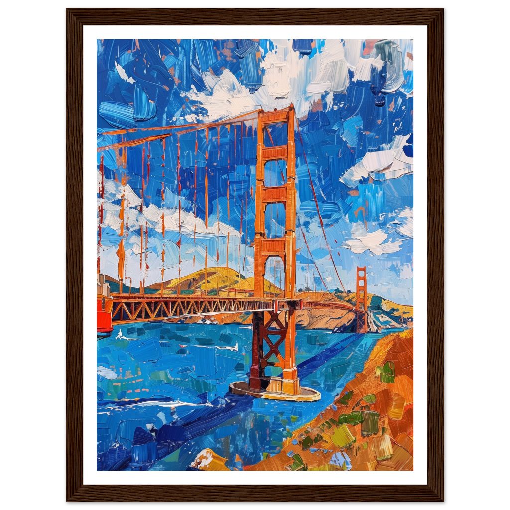 Golden Gate Bridge - Claude Monet - Poster