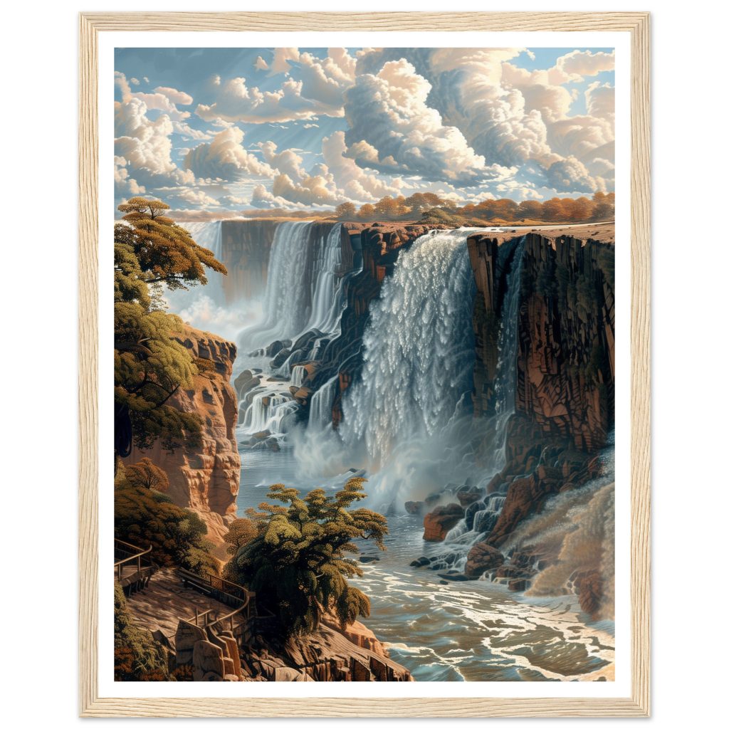 Victoria Falls - Leonardo da Vinci - Poster