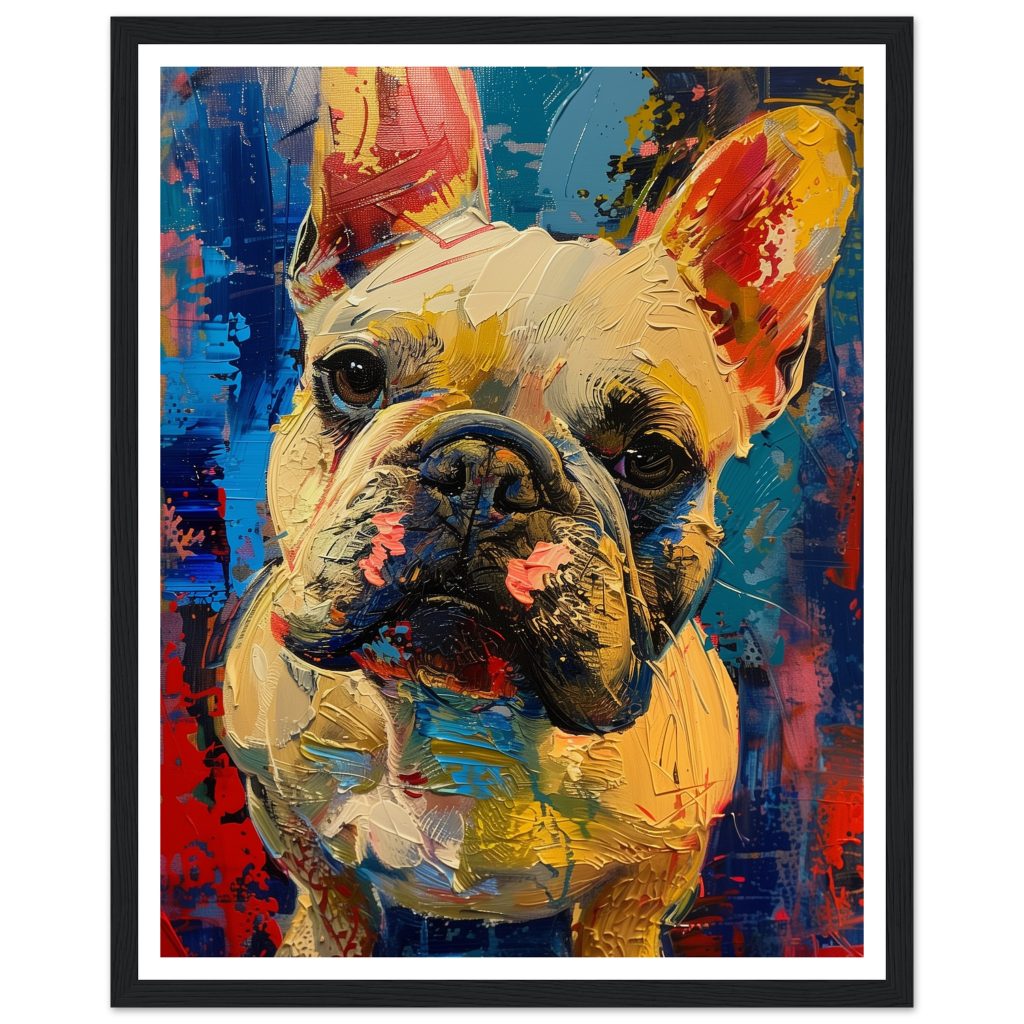 White French Bulldog - Vincent van Gogh - Poster