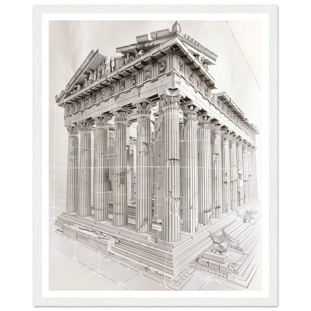 The Parthenon - Leonardo da Vinci - Poster