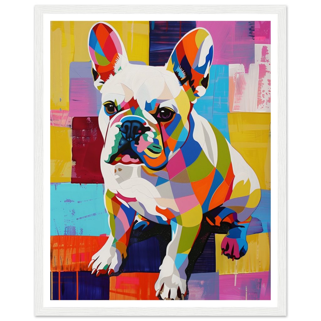 White French Bulldog - Andy Warhol - Poster