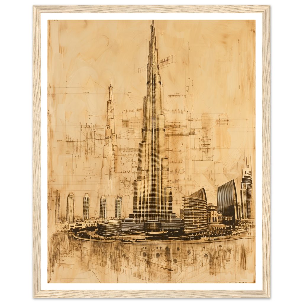 Burj Khalifa - Leonardo da Vinci - Poster