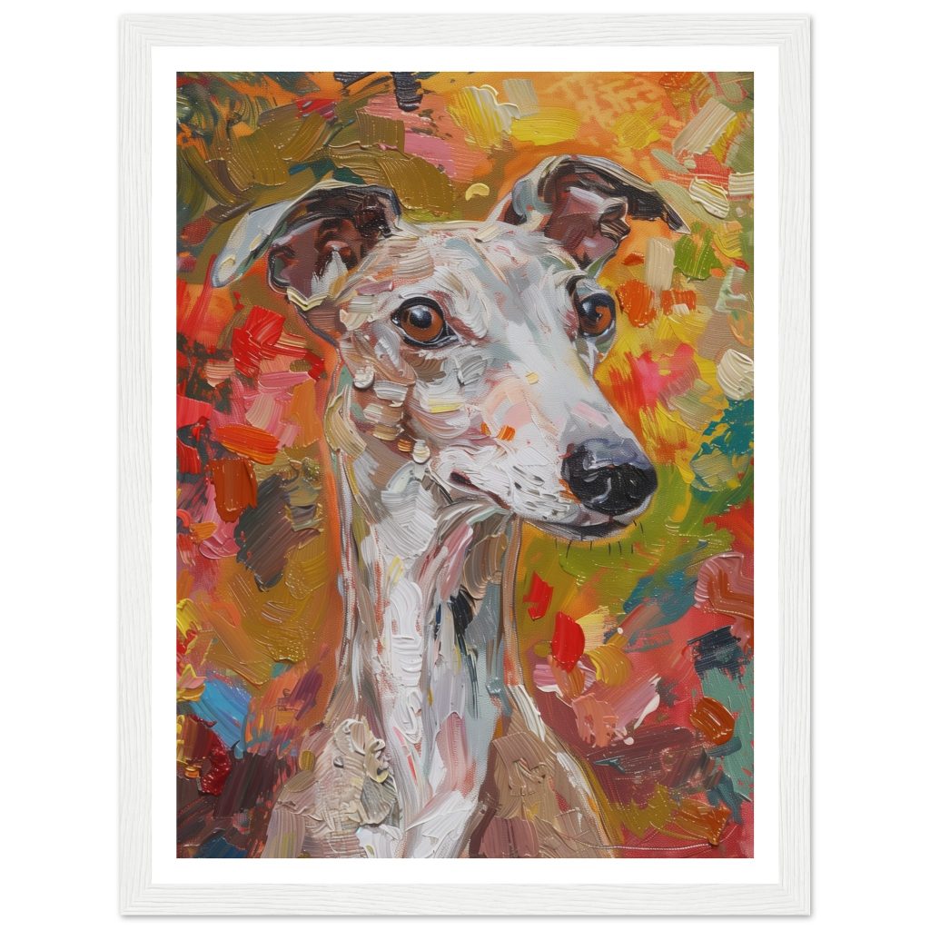 Brown Whippet - Claude Monet - Poster