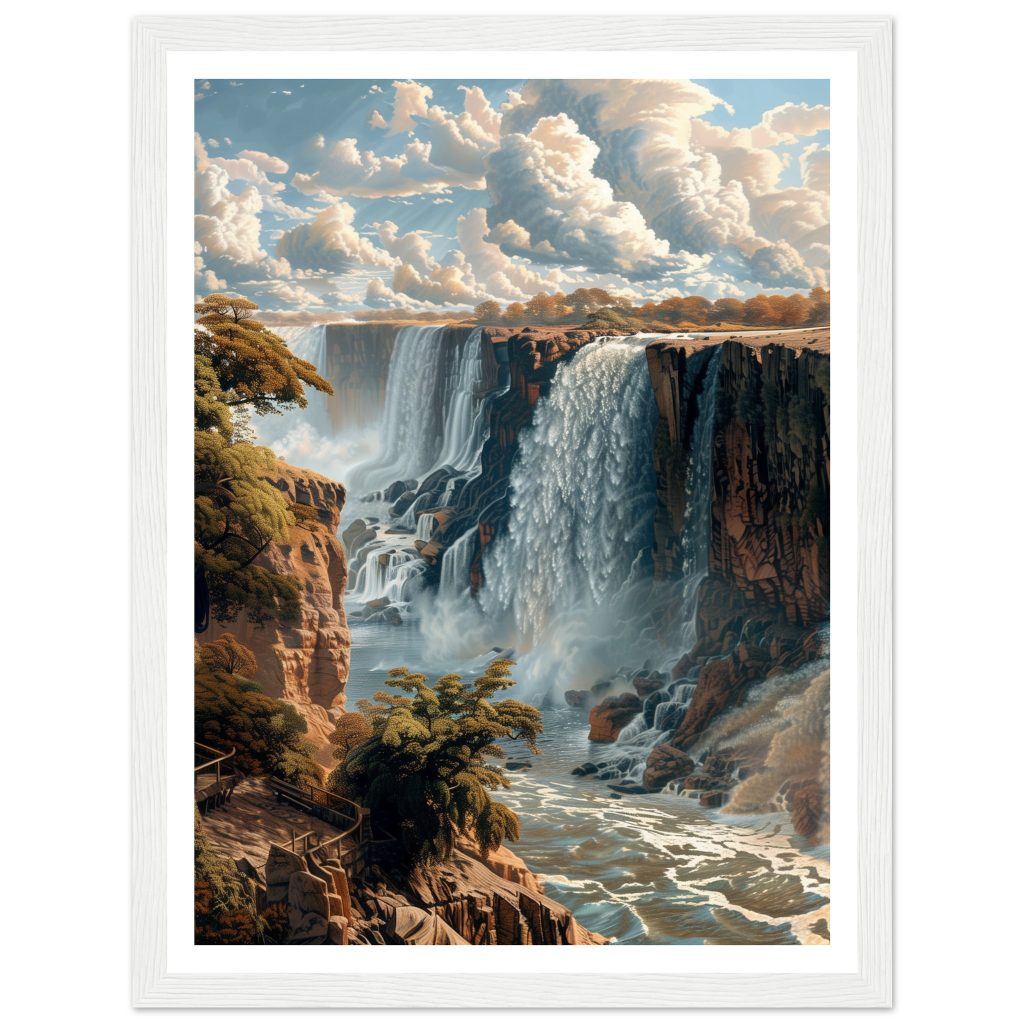 Victoria Falls - Leonardo da Vinci - Poster