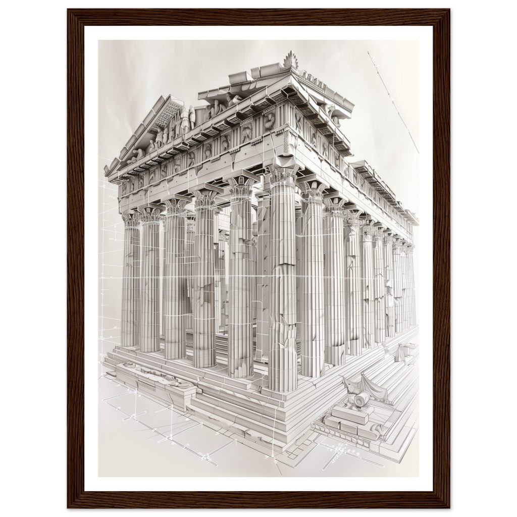 The Parthenon - Leonardo da Vinci - Poster